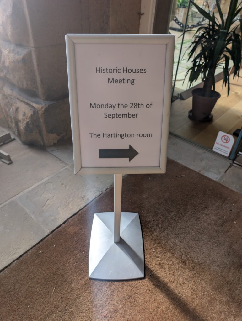 Sign welcoming the HHAG